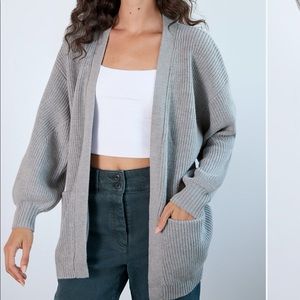 Wilfred Free unwind cardigan small. Heather light grey.